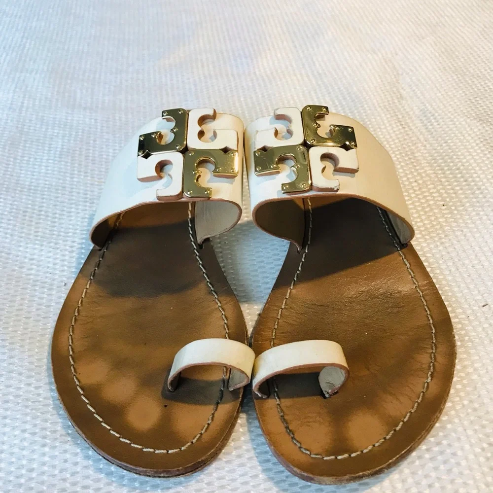 Tory Burch Women's‎ White Sandals